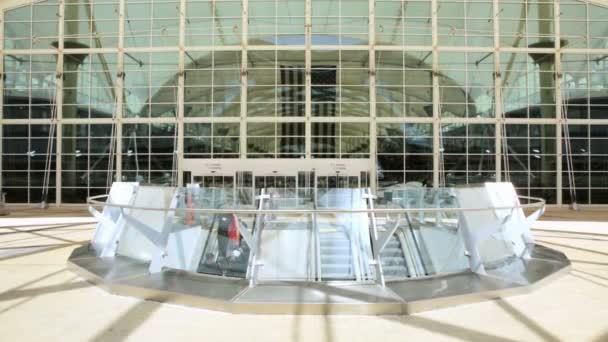 Denver Airport pendeltåg station — Stockvideo