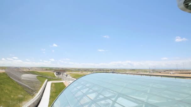 Denver Aeropuerto estación de tren de cercanías — Vídeos de Stock