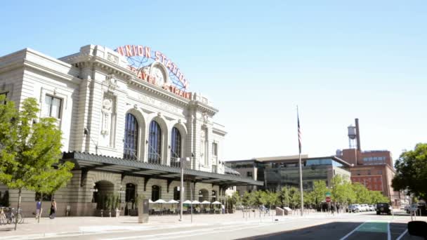 Sonra gelişme tarihi Union Station. — Stok video