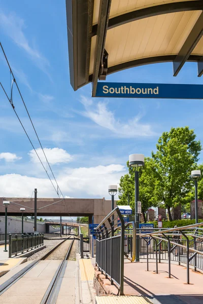 Syn på pendeltågsstationen — Stockfoto