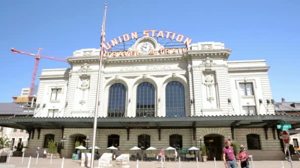 Sonra gelişme tarihi Union Station. — Stok video