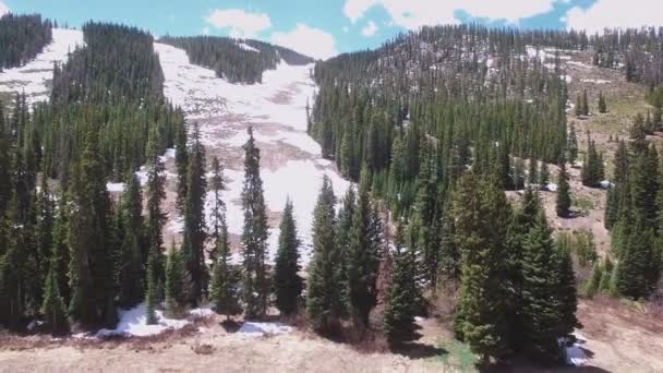 Vista aérea da estância de esqui no verão . — Vídeo de Stock