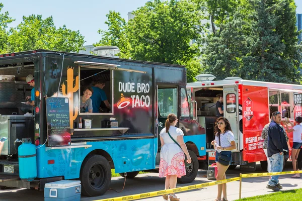 Cibo camion per il Centro Civico Mangia evento . — Foto Stock