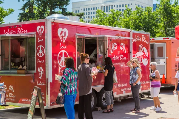 Cibo camion per il Centro Civico Mangia evento . — Foto Stock