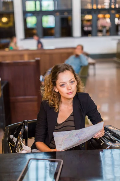 Mulher na Union Station — Fotografia de Stock