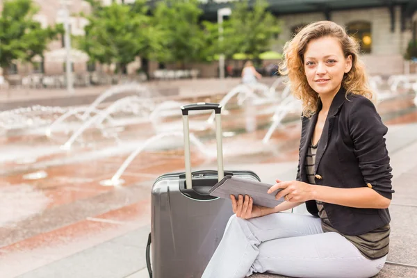 Woman at Union Station — Stock Photo, Image