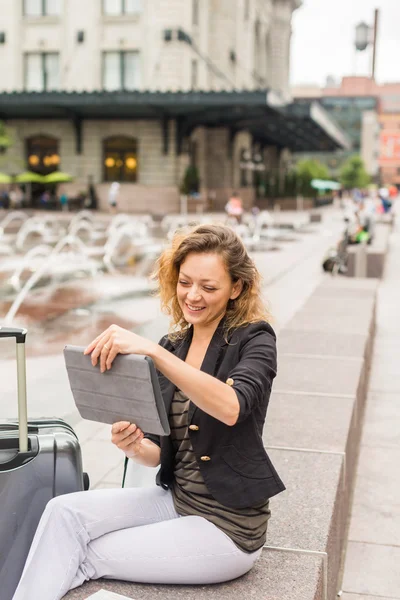 Woman at Union Station — Stock Photo, Image