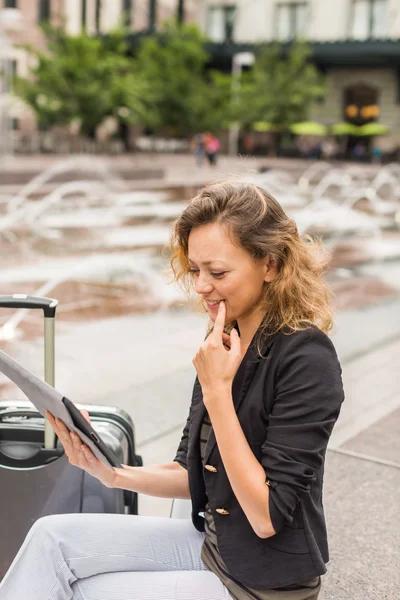 Vrouw op Union Station — Stockfoto