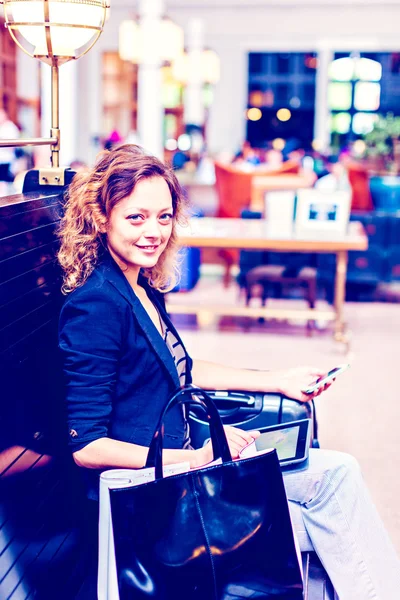 Mulher na Union Station — Fotografia de Stock