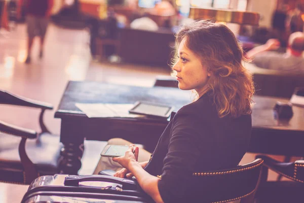 Woman at Union Station — Stock Photo, Image