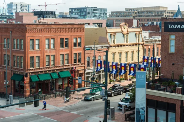 Utsikten över Downtown Denver — Stockfoto