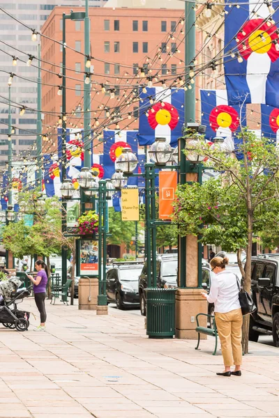 Vue sur la place Larimer — Photo