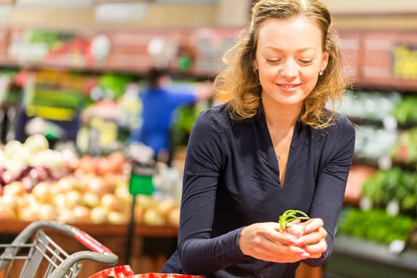 Young woman Grocery shopping — Stock Photo, Image