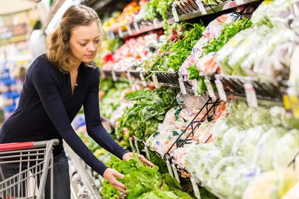 Young woman Grocery shopping — Stock Photo, Image