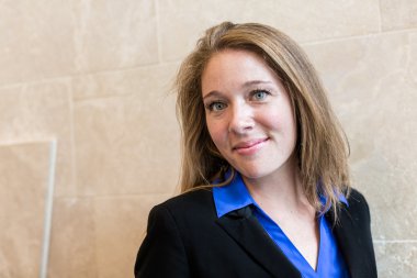 Güzel iş kadını.