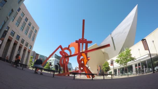 丹佛艺术博物馆和丹佛公共库 — 图库视频影像