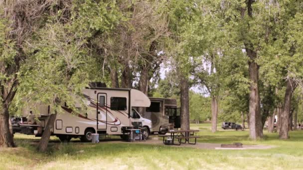 Sommar camping på Cherry Creek State Park — Stockvideo