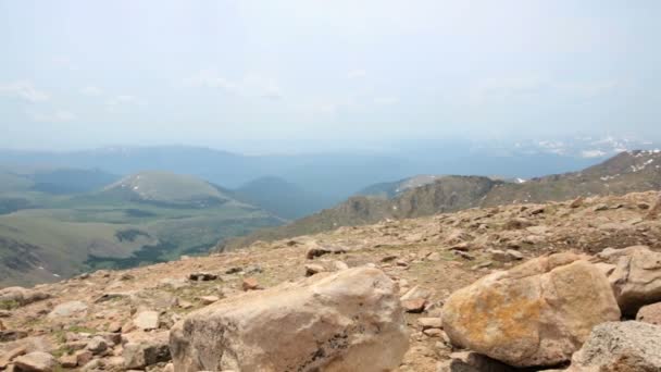 Widok ze szczytu Mount Evans. — Wideo stockowe