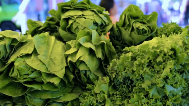 Fresh produce at the local market. — Stock Video