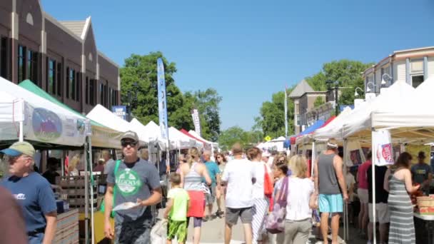 Sommerbauernmarkt — Stockvideo