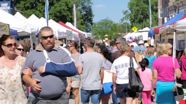 Sommar jordbrukarna marknaden — Stockvideo