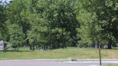 Karavan kamp görünümü