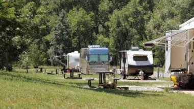 Karavan kamp görünümü