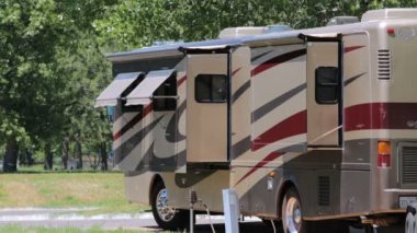 Karavan kamp görünümü