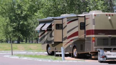 Karavan kamp görünümü