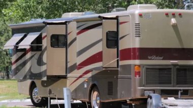 Karavan kamp görünümü