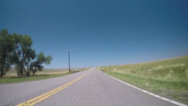 Vista del camino vacío — Vídeo de stock