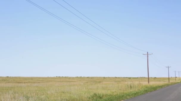 Vista del camino vacío — Vídeo de stock