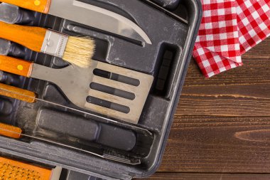 Barbekü mini mutfak takımı