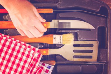 Barbekü mini mutfak takımı