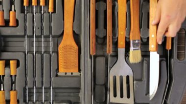 Barbekü mini mutfak takımı