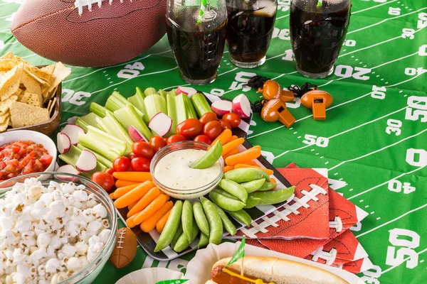 Antipasti per la festa del calcio — Foto Stock