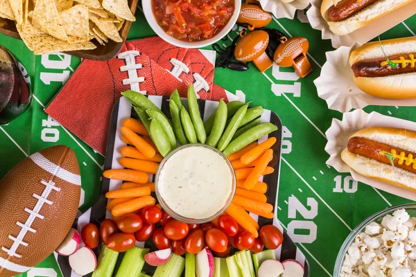 Antipasti per la festa del calcio — Foto Stock