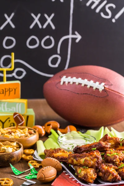 Aperitivos para la fiesta de fútbol — Foto de Stock