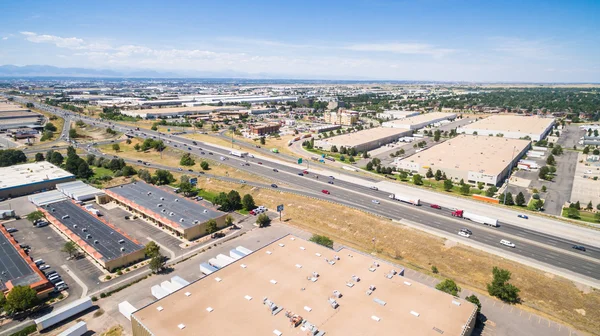 Utsikt över Industrial park — Stockfoto