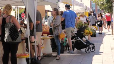 Çiftçi pazar ön kısmında Union Station.