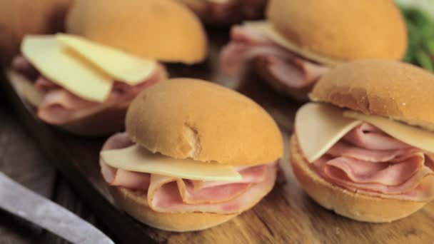 Curseurs de jambon et fromage — Video