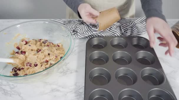 Muffin al mirtillo — Video Stock