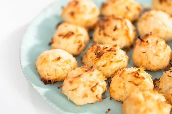 Homemade Coconut Cookies Coconut Flakes — Stock Photo, Image