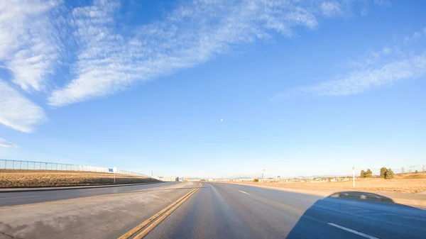 Rijden Typische Verharde Wegen Voorsteden Van Amerika — Stockfoto