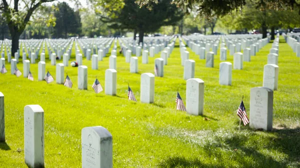 Denver Colorado États Unis Mai 2019 Petits Drapeaux Américains Côté — Photo