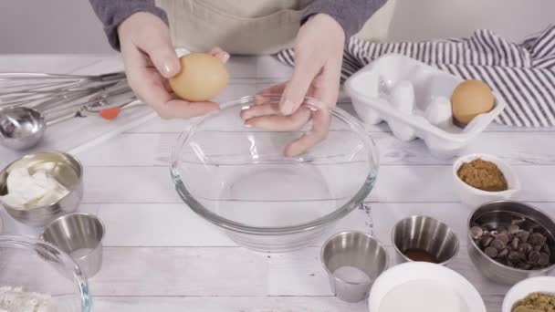 Preparando Cupcakes Chocolate Caseiros — Vídeo de Stock