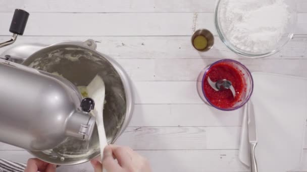 Preparing Homemade Chocolate Cupcakes — Stock Video