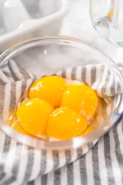 Meringue Maken Keukenmixer Eenhoorn Meringue Koekjes Bakken — Stockfoto