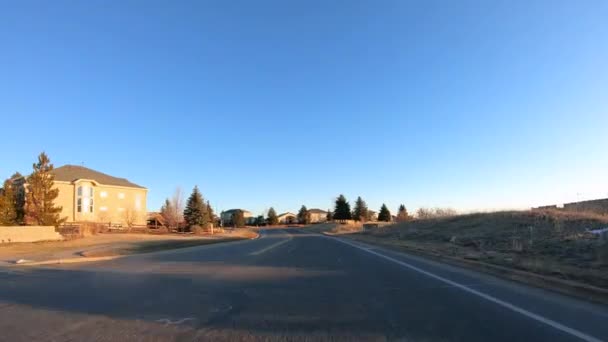 Denver Colorado Enero 2020 Conducir Por Carreteras Típicas Pavimentadas Los — Vídeos de Stock