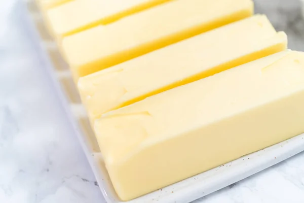 Paus Manteiga Temperatura Ambiente Para Assar — Fotografia de Stock